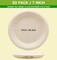 50-Pack 7” Compostable Paper Plates – Heavy-Duty, Eco-Friendly